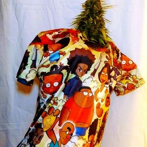 Cartoon t shirt s/m polyester petite medium